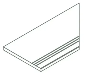 620090001489 Ступени Аура X2 Классик Пэппер Бортик Грип Правый 30x120 Italon
