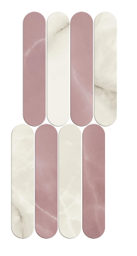 620110000163 Мозаика Symphonyx Crystal - Rose Mosaic Ellipse Lap 56x23,5 Atlas Concorde Russia