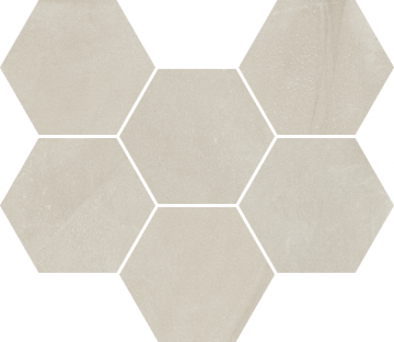 620110000187 Мозаика Continuum Pure Mosaico Hexagon 25x29 Italon