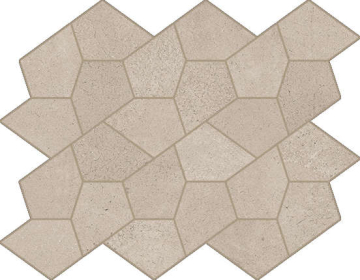 620110000195 Мозаика Cream Mosaico Kaleido 35.6x27.6 Italon