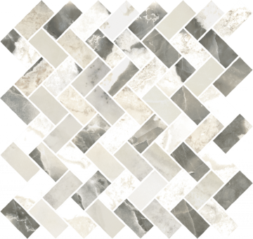 620110000218 Мозаика Stellaris Dover Light Mosaico Cross Nat 31.5x29.7 Italon