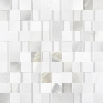 739961 Мозаика ALABASTRI Madreperla Mosaico 3D 3x3 Lap Ret 30x30 Rex Ceramiche