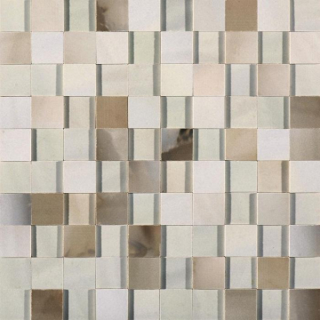 739966 Мозаика ALABASTRI Bamboo Mosaico 3D 3x3 Lap Ret 30x30 Rex Ceramiche