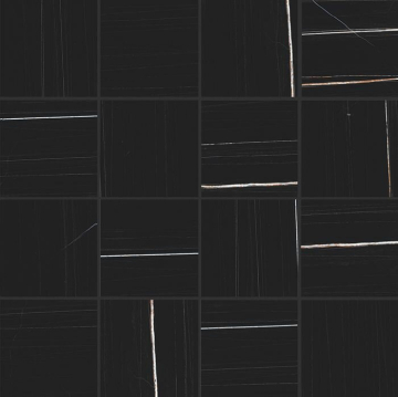 752808 Мозаика Stones 2.0 Sahara Noir Glossy Mosaico 6mm 7,5x7,5 30x30 Casa Dolce Casa