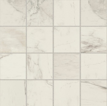 752811 Мозаика Stones 2.0 Calacatta Glossy Mosaico 6mm 7,5x7,5 30x30 Casa Dolce Casa