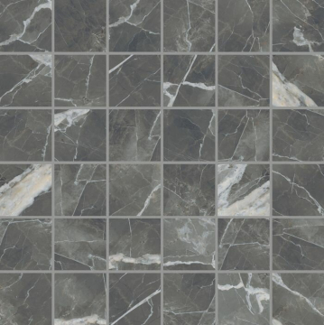 756680 Мозаика Stones 2.0 Calacatta Black Smooth Mosaico 5x5 30x30 Casa Dolce Casa