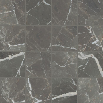 763262 Мозаика Stones 2.0 Calacatta Black Mat Mosaico 6mm 7,5x7,5 30x30 Casa Dolce Casa