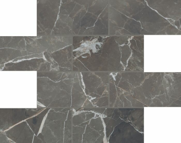 763263 Мозаика Stones 2.0 Calacatta Black Mat Muretto 6mm 7,5x15 30x30 Casa Dolce Casa