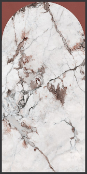 764111 Керамогранит Policroma Arco Breccia-Mattone Mat Ret 6mm 120x240 Cedit