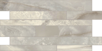 767672 Мозаика Onyx&More Silver Onyx Glossy Modulo Listello SF 30x60 Casa Dolce Casa