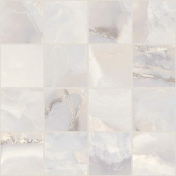 767692 Мозаика Onyx&More White Onyx Glossy Mosaico 6mm 7,5x7,5 30x30 Casa Dolce Casa