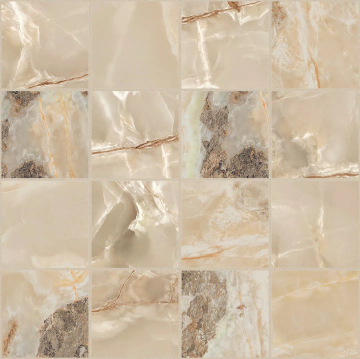 767779 Мозаика Onyx&More Golden Blend Glossy Mosaico 6mm 7,5x7,5 30x30 Casa Dolce Casa