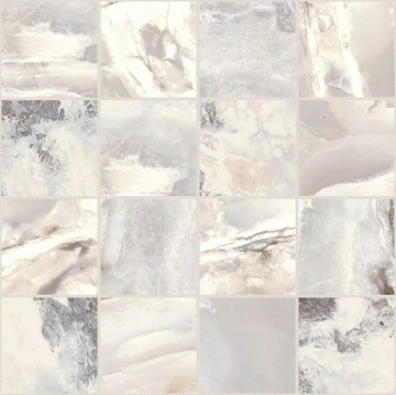 767780 Мозаика Onyx&More White Blend Glossy Mosaico 6mm 7,5x7,5 30x30 Casa Dolce Casa