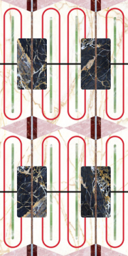 769434 Керамогранит Chimera Decoro Empatia Bianco Mat Ret 6mm 120x240 Cedit
