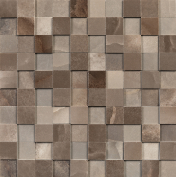 770247 Мозаика Reves De Rex Choco Mosaico 3D Mix 3x3 30x30 Rex Ceramiche