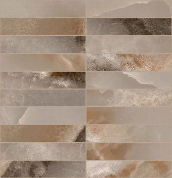 770251 Мозаика Reves De Rex Choco Mosaico Matte 3x15 30x30 Rex Ceramiche