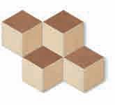 781840 Мозаика Sensi Terre Cotone Rosato Mattone Nat Cubo 37x46 Casa Dolce Casa