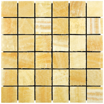 7M073-48P Мозаика Onyx Yellow 48x48 305х305 Natural