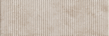 853 Плитка Вербиер бежевый рельеф треугольник 32,5х100 Eurotile Ceramica