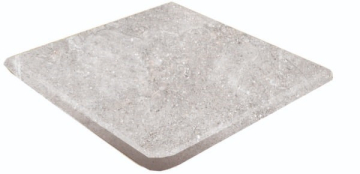 906167 Клинкерная плитка Petra Esquina Redondeada Gris Antislip 33x33 Gres de Aragon