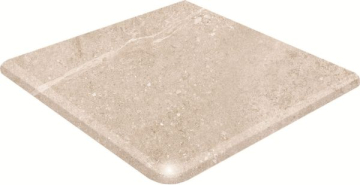 906735 Клинкерная плитка Petra Esquina Redondeada Crema Antislip 33x33 Gres de Aragon