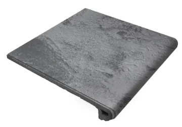 906860 Клинкерная плитка Peldano Redondo 33 Metal Black 32.5x33 Gres de Aragon