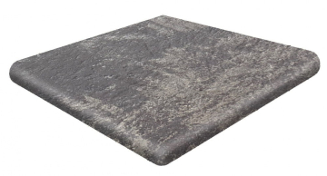 906861 Клинкерная плитка Esquina Redonda Metal Black 33x33 Gres de Aragon