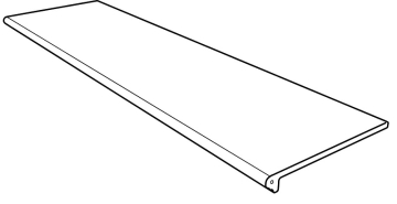 970444 Клинкерная плитка Ступень фронтальная Petra Beige Liso Smooth Round. 33x120 Gres de Aragon