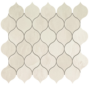 9EDW Мозаика Marvel Imperial White Drop Mosaic 27.2x29.7 Atlas Concorde
