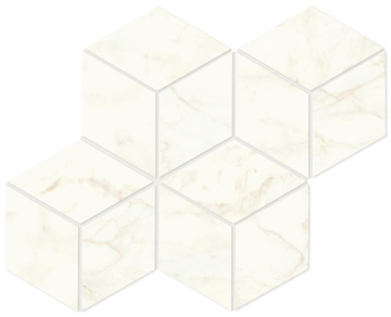 A417 Мозаика Marvel Calacatta Delicato Mosaico Esagono Matt 30x35 Atlas Concorde