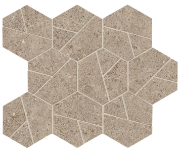 A7CW Мозаика Boost Stone Clay Mosaico Hex 25x28,5 Atlas Concorde