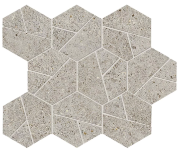 A7CY Мозаика Boost Stone Pearl Mosaico Hex 25x28,5 Atlas Concorde