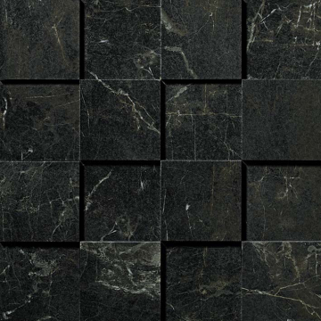 ADQB Керамогранит Marvel Noir St.Laurent Mosaico 3D 30x30 Atlas Concorde