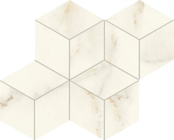 AF8L Мозаика Marvel Calacatta Apuano Mosaico Esagono Silk 30x35 Atlas Concorde
