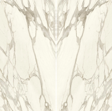AJRU Керамогранит Calacatta Bernini Bookmatch Lapp. 6mm 160x320 Atlas Concorde