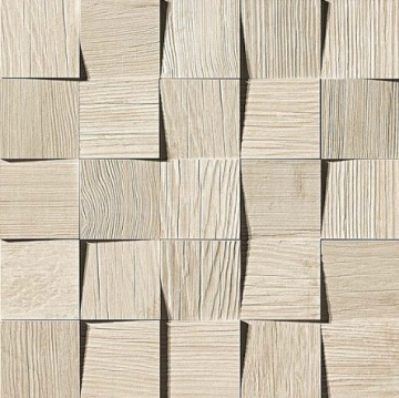 AMV7 Керамогранит Axi White Pine Mosaico 3D 35x35 Atlas Concorde