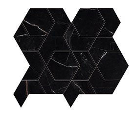 AOV1 Мозаика Marvel Black Atlantis HEX 25,4x29,6 Atlas Concorde