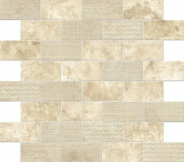 Atlas Concorde 9AKB Мозаика Aix Blanc Minibrick Tumbled 30,5x30,5 Atlas Concorde