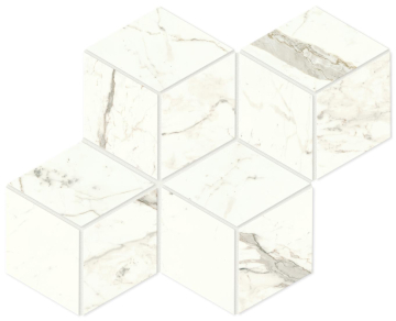 Atlas Concorde A42W Мозаика Marvel Calacatta Prestigio Mosaico Esagono Lapp 30x35 Atlas Concorde