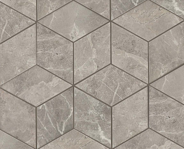 Atlas Concorde ADVO Мозаика Marvel Grey Fleury Mos. Esagono Lapp 30х35 Atlas Concorde