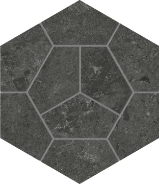 Atlas Concorde HCYP Мозаика Nyra Charcoal Favus 30х26 Atlas Concorde