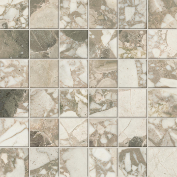 Atlas Concorde Russia 610110001058 Мозаика Forte dei Marmi Ceppo Apuano Cream Mosaic Lap 30x30 Atlas Concorde Russia