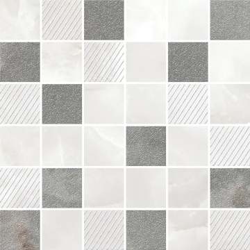 Azori 587433004 Мозаика Opale Grey Mosaic 30x30 Azori