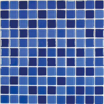 Bonaparte Мозаика Blue wave-1 (стекло) 25*25 300*300 Bonaparte