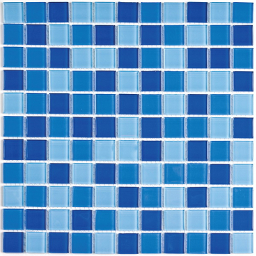 Bonaparte Мозаика Blue wave-2 (стекло) 25*25 300*300 Bonaparte
