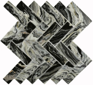 Bonaparte Мозаика Hadar Black 30*98*4.5 268*286 Bonaparte