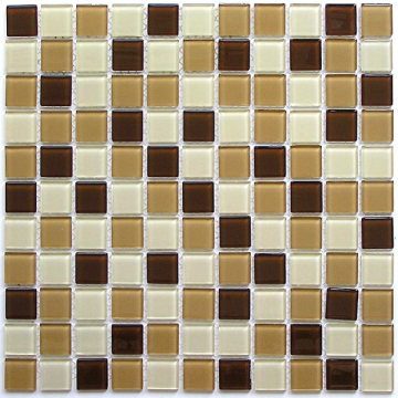 Bonaparte Мозаика Latte mix (стекло) 25*25 300*300 Bonaparte