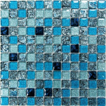 Bonaparte Мозаика Satin Blue (стекло) 23*23 300*300 Bonaparte