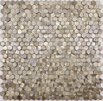 Caramelle Mosaic Мозаика Aluminium 3D Hexagon Gold 8x14x6 29.7x30.6 Caramelle Mosaic