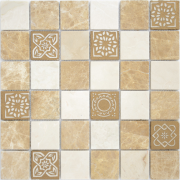 Caramelle Mosaic Мозаика Art Pietra Mix 1 MAT 48x48x8 300x300x8 Caramelle Mosaic